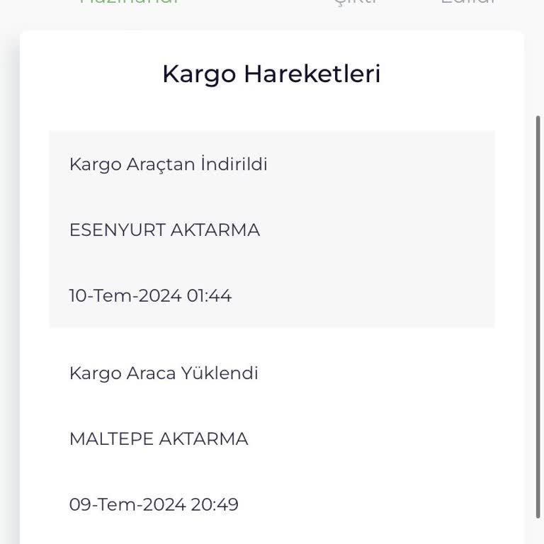 Sürat Kargo Esenyurt Aktarmada Kargomun Kaybolması