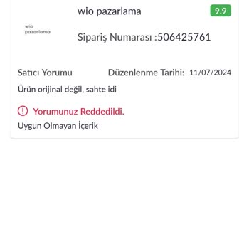 Pazarama Olumsuz Yorumlar Yayınlanmıyor!