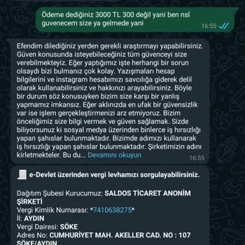 Saldos Mağdurum Tehdit Mağdurum