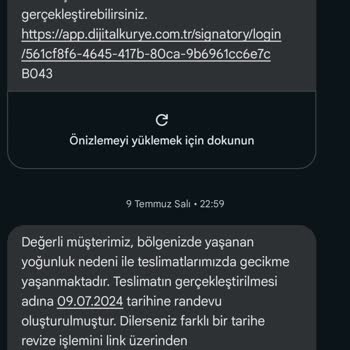 Dijital Kurye Üç Haftadır Başvurumu Erteliyor