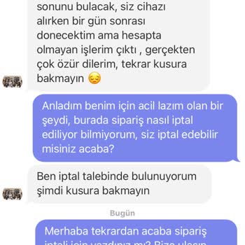 Zebramo Siparişimi İptal Etmiyor