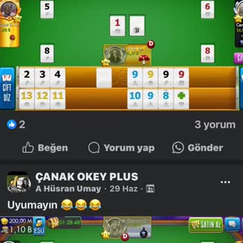 Zynga Çanak Okey Plus'ta Haksızlık Ve Adaletsizlik