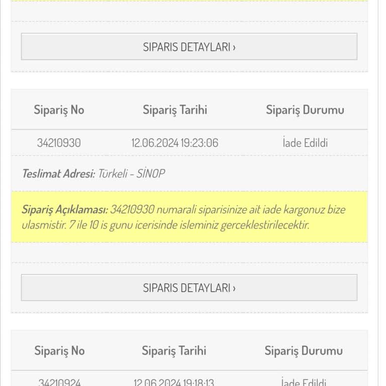 Sefamerve İade Ücretlerimi Yatırmıyor