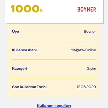 Boyner Gift Card Mağduriyeti