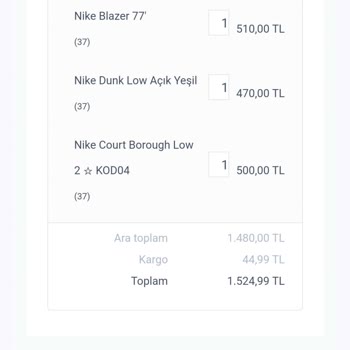 Jest Shoes Ücret İadesi İstiyorum