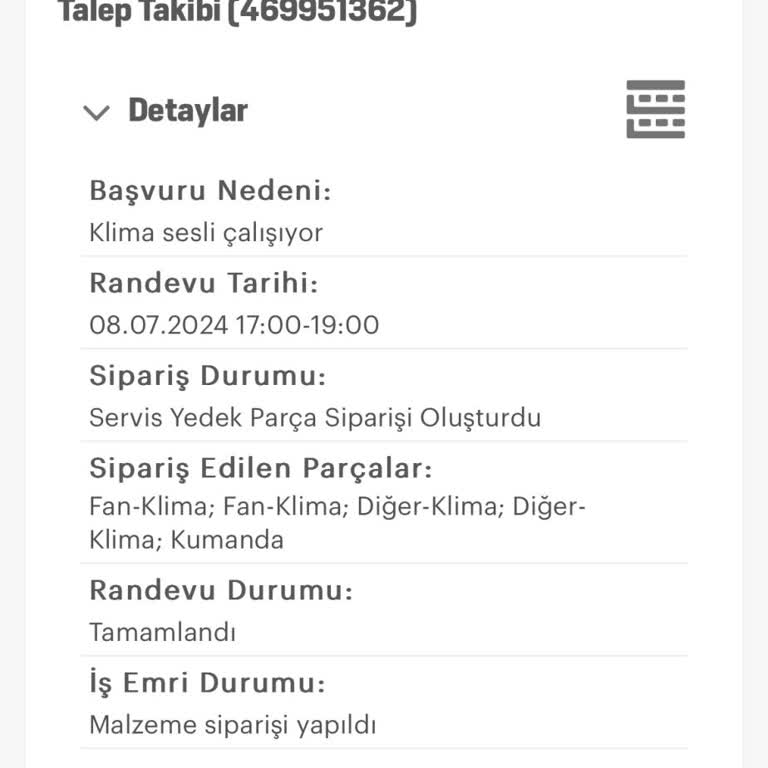 Arçelik Çok Geç Parça Tedariği