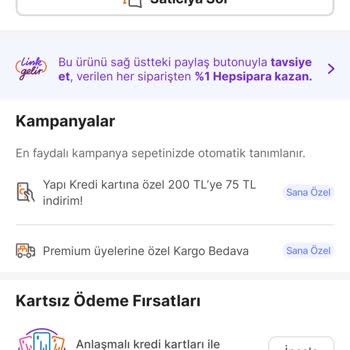 Hepsiburada Sepet Kampanya İndirimi Aktif Değil