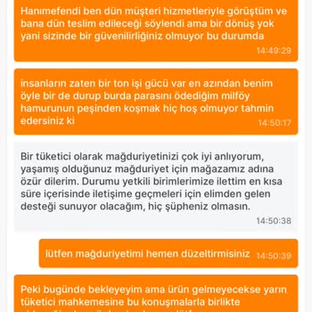 Migros Sanal Market Ürünümü Göndermiyor!