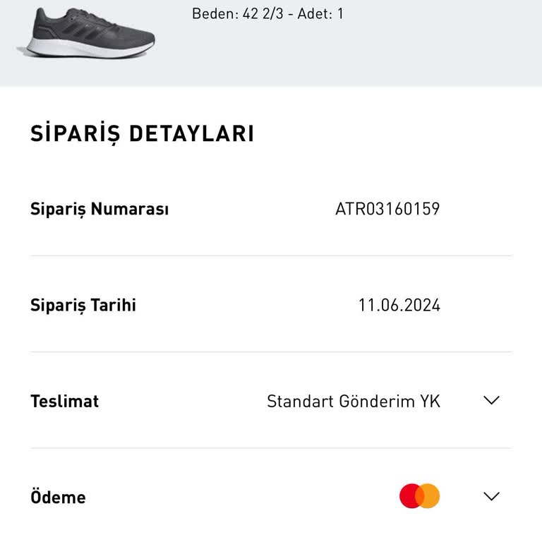 Adidas Ürün İade Etmiyor