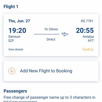 Sunexpress 7 Saat Gecikme