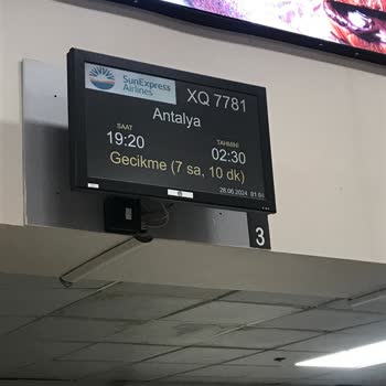 Sunexpress 7 Saat Gecikme