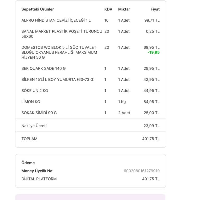 Migros... Sanal... Market