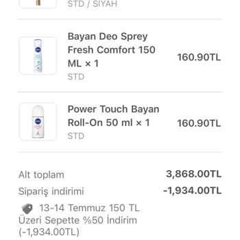 Eve Uygulamasından Alışveriş Yaptım Ama Ürün Yok