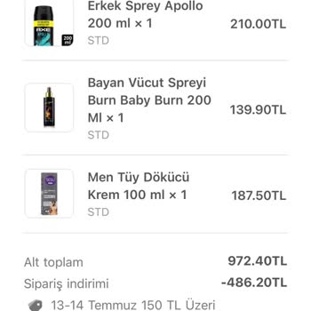 Eve Uygulamasından Alışveriş Yaptım Ama Ürün Yok