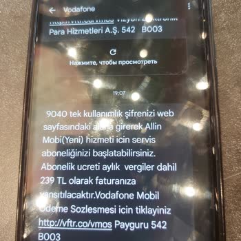 Vodafone Pay Üzerinden Bilgim Dışında Abonelikler Yapılması