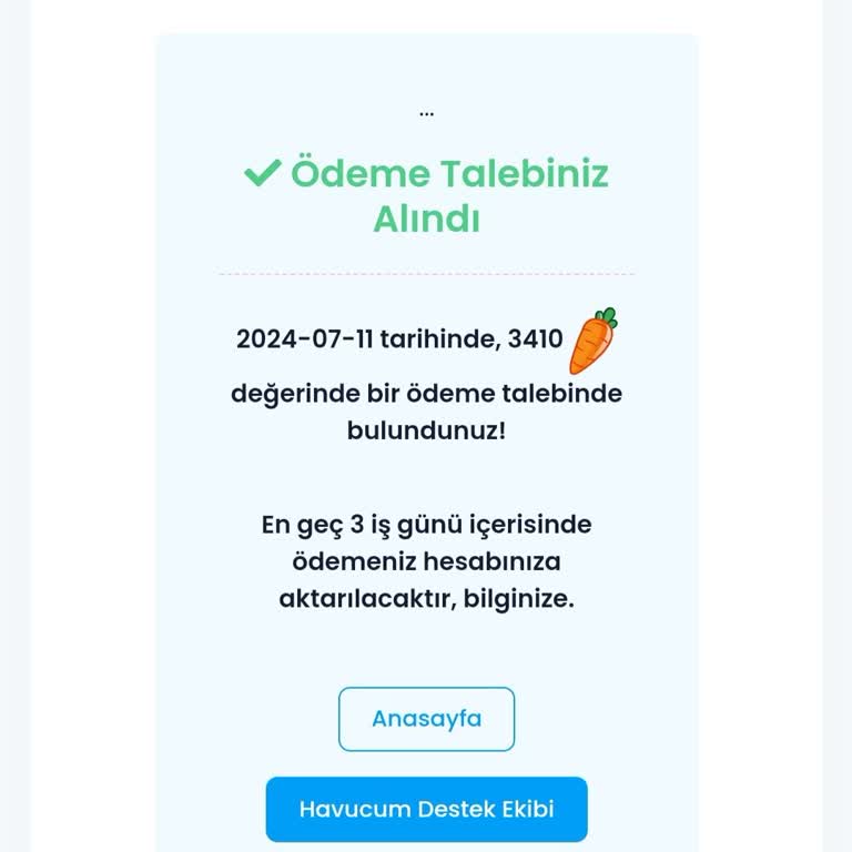 Havucum.com Ödeme Yapmıyor
