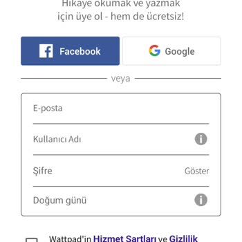 Wattpad'a Giriş Yapamıyorum