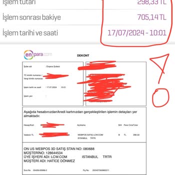 Lcw.com Sipariş Olmadan Parayı Düştü Hesaptan