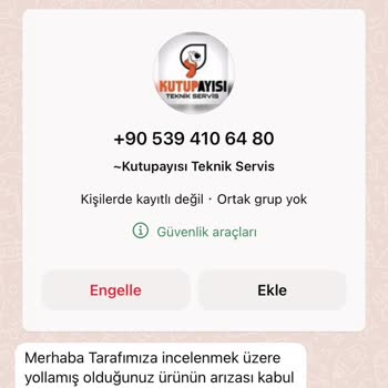 Kutupayısı Teknik Servis Sorunu