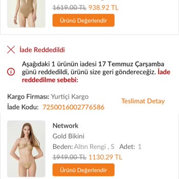 Trendyol Network Mağazası Paramı Aldı Ve Ürünü Göndermiyor