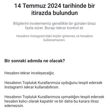 Instagram Hesabım Askıya Alındı