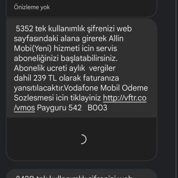 Vodafone İzinsiz Abonelik Ve Para Çekimi