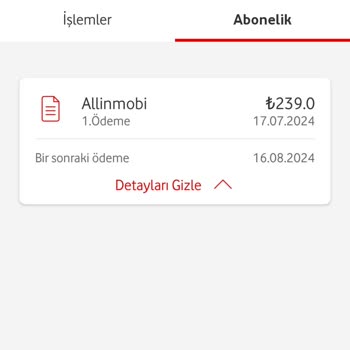 Vodafone İzinsiz Abonelik Ve Para Çekimi