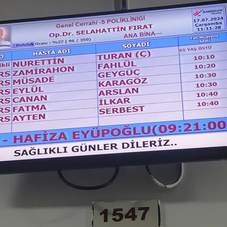 Kocaeli Darıca Farabi Eğitim Ve Araştırma Hastanesi Farabi Devlet Hastanesi'nde Randevu Ve İlgi Sorunu