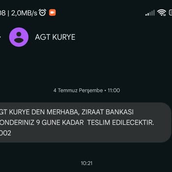 AGT Kurye (aynigunteslim.com) Teslim Edilmeyen Banka Kartı Ve Yanıltıcı Bilgilendirme