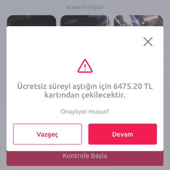 Tiktak Kiralamadığım Aracın Ödemesi