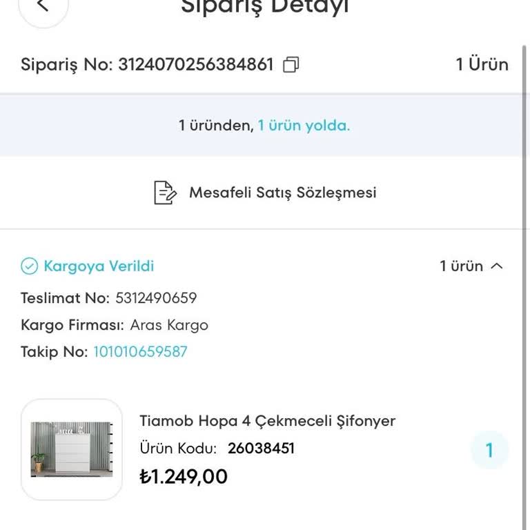 Tiamob Siparişimde Kargo Numarası Hatalı.