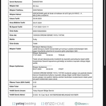 Yataş Yatak (Puffy) Koruyucu Ped