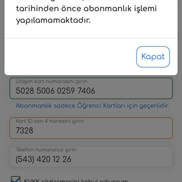 EGO Genel Müdürlüğü Abonman Yükledim Yetersiz Bakiye Diyor
