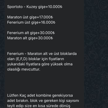 Fenerbahçe Spor Kulubü Kombine Önceden Satılıp Bizi Kandırmanız