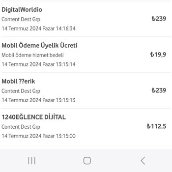 Vodafone Aboneliklerimin İptalini İstiyorum