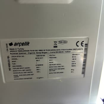 Arçelik 7250720193 Buzdolabı Yazları Hiç Soğutmuyor!