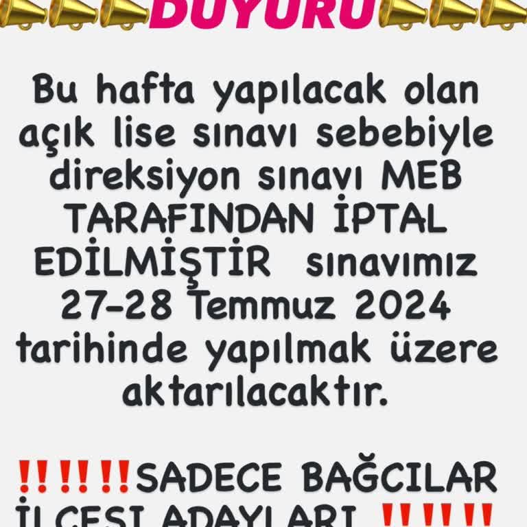 Bağcılar Belediyesi Sınava 4 Gün Kala Yapılan Saçmalık