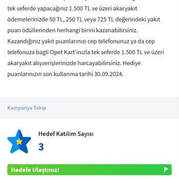 Opet 1500 Lira Kampanyası