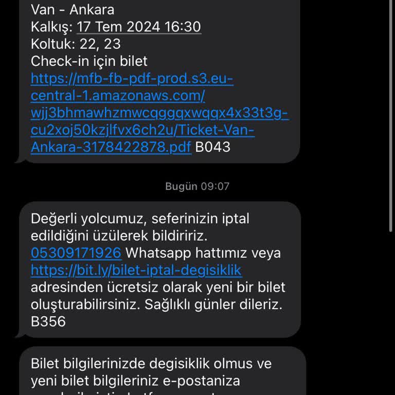 Kamil Koç Sefer Saati İptali