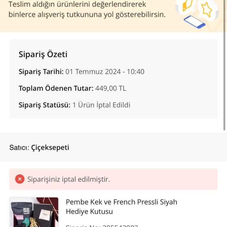 Çiçek Sepeti Mağdur Etti!