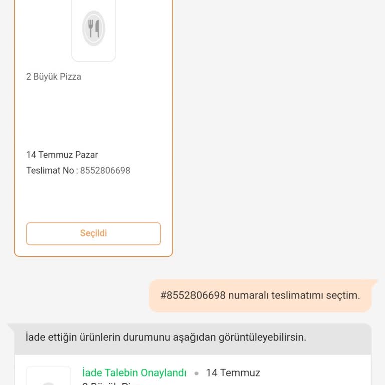 Trendyol GO Ve Pasaport Pizza Siparişim Hakkında