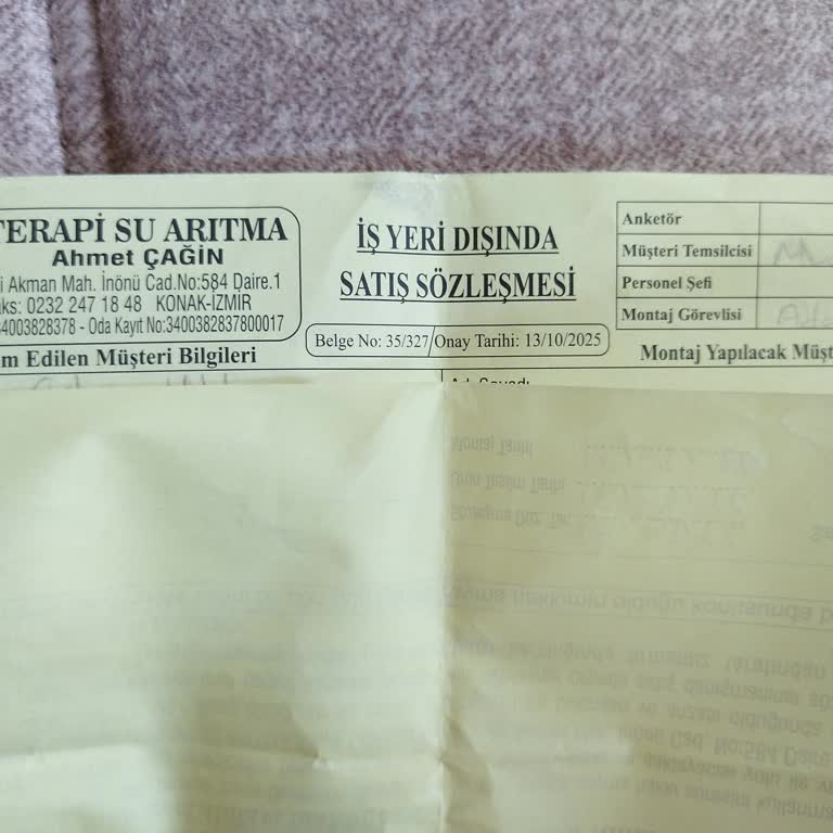 Terapi Su Arıtma Servis Şikayeti