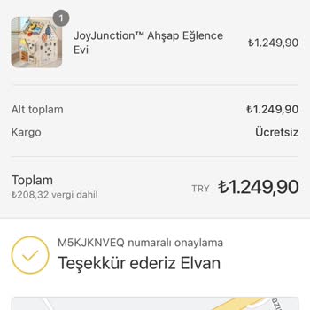 Joyjunction.com.tr Ürünün Ücretini Ödedim