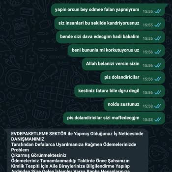 Paketleme Center Kişisel Bilgilerimin İzinsiz Kullanımı Ve Tehditler