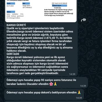 Paketleme Center Kişisel Bilgilerimin İzinsiz Kullanımı Ve Tehditler