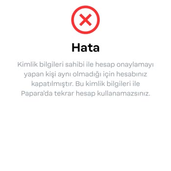 Nüfus ve Vatandaşlık İşleri Kimlik Bilgisi Hatasından Hesabım Kapatıldı