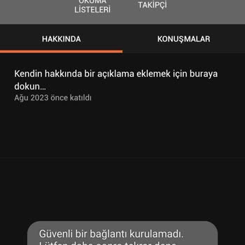 Wattpad Güvenli Bağlantı Hatası
