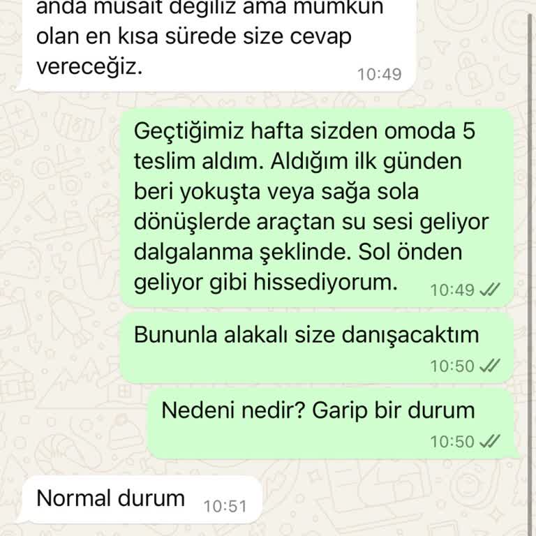 Chery Mezcar Servis Danışmanı Umursamazlığı