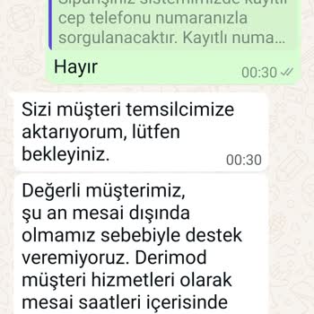 Derimod Sipariş İptal Hakkı Tanımıyor...
