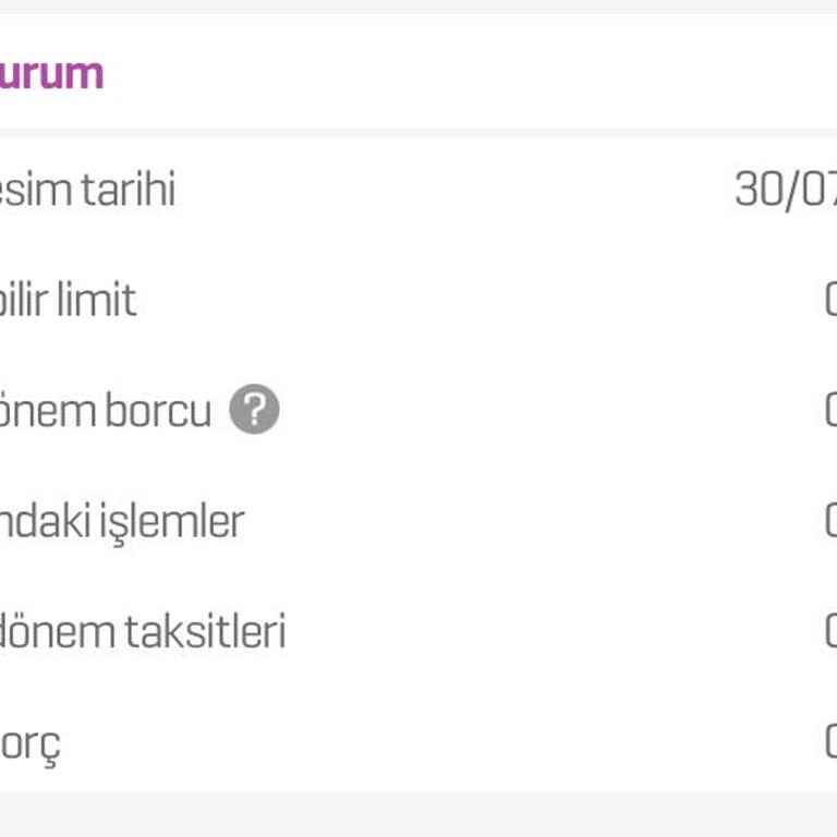 Enpara Kredi Kartı Limit Kısıtlaması
